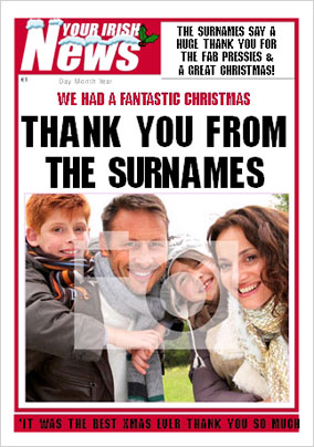 Irish News - Christmas Thank You