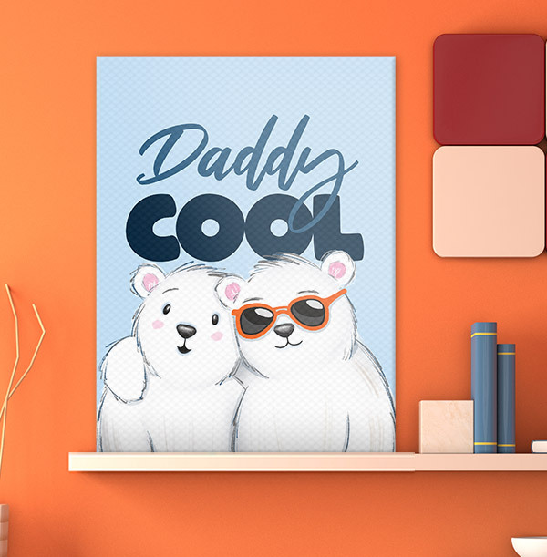 Daddy Cool Father's Day Canvas