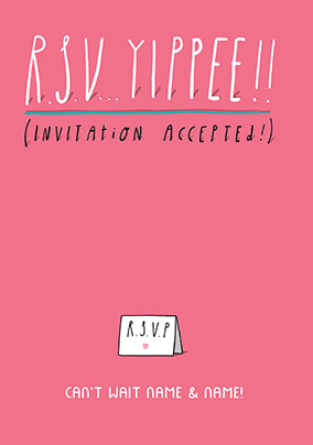 Invitation Accepted Personalised Card