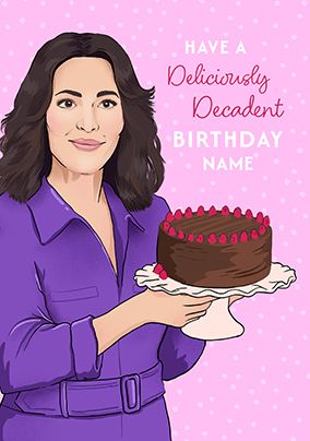 Photo of Nigella Lawson Delicious Birthday Card