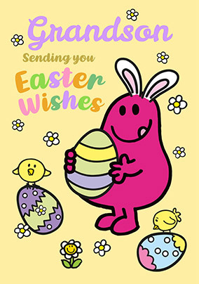 Mr Men Easter Wishes Grandson Card