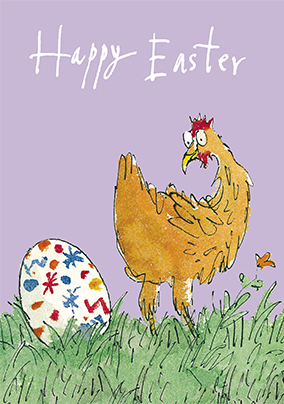 Quentin Blake - Easter Card Chicken and Egg