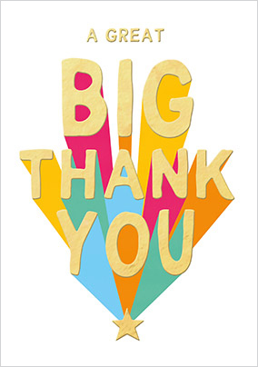 A Big Thank You Card