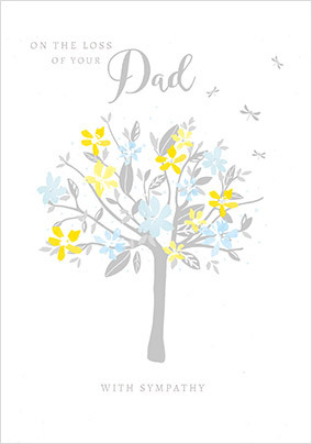 On the Loss of Your Dad Sympathy Card