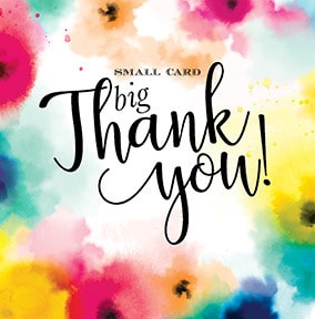 Velvet Ink Thank You Card