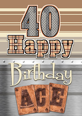 40 Happy Birthday Card