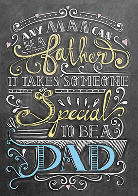 Special To Be A Dad Birthday Card