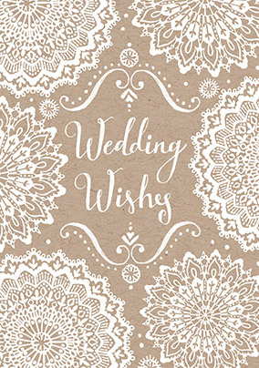 Boho Chic Wedding Card