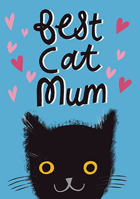 ZDISC 07/23 OUT OF LICENCE - Best Cat Mum Mother's Day Card