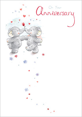 Cute Elephant Anniversary Card - Elliott and Buttons