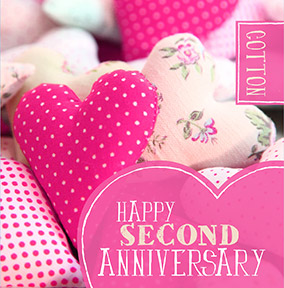 Wedding Anniversary Card - Cotton 2