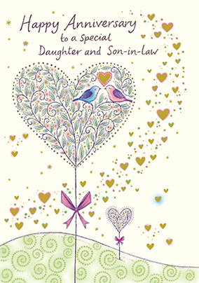 Daughter and Son-In-Law Anniversary Card