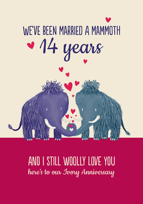 Mammoth 14th Anniversary Card