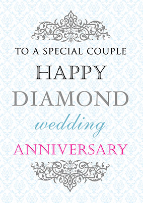 Diamond Wedding Anniversary Card - Truly Madly Deeply