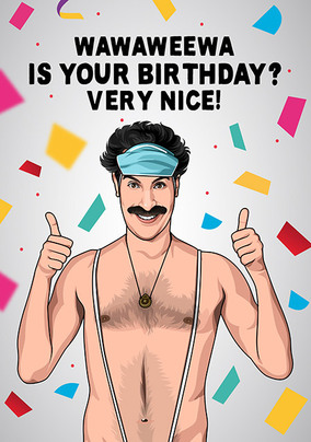 Is Your Birthday Very Nice Card