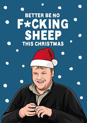 No Sheep Christmas card
