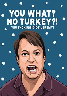 No Turkey Christmas card