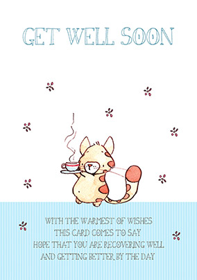 Get Well Card - Cuppa Tea