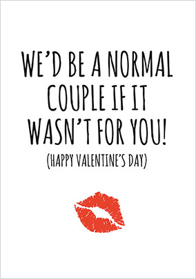 A Normal Couple Valentine's Card