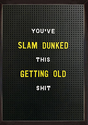 Slam Dunk Birthday Card