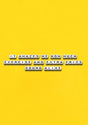 Extra Fries Card