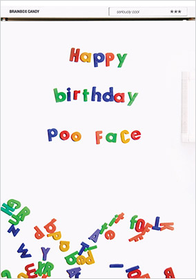 Birthday Poo Face Card