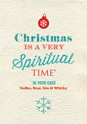 Spiritual time Christmas Card