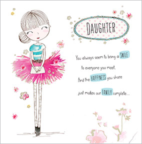 Ballerina Daughter Birthday Card