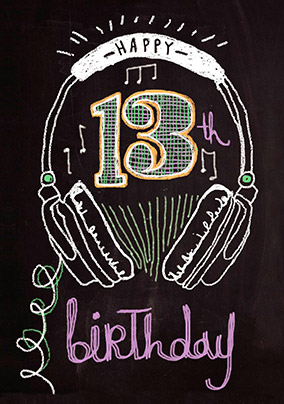 Chalk & Cheese 13th Birthday Card