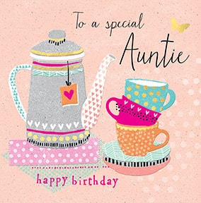 Special Auntie Birthday Card