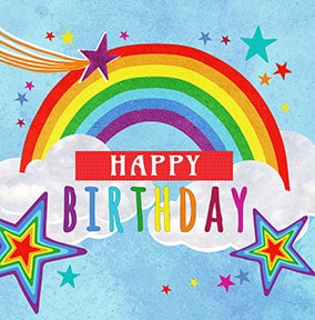 Birthday Rainbow Card