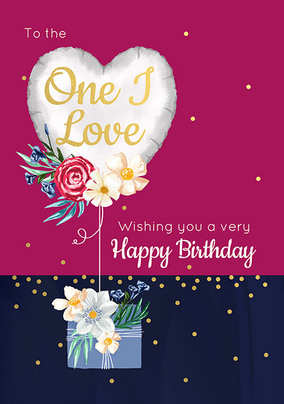One I Love Very Happy Birthday Card
