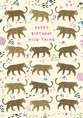 Happy Birthday Wild Thing Card