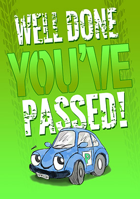 Driving Test Congratulations Brrrm Card
