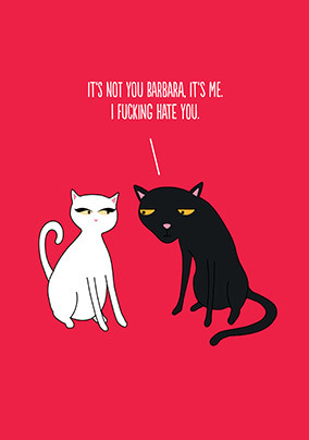 It's Not You Barbara Card