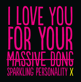 Sparkling Personality Valentine's Card