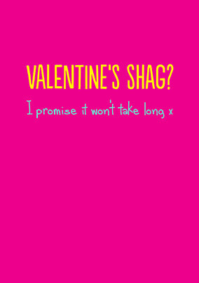 Valentine Sh*g Card