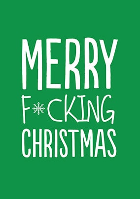 Merry F*cking Christmas Card