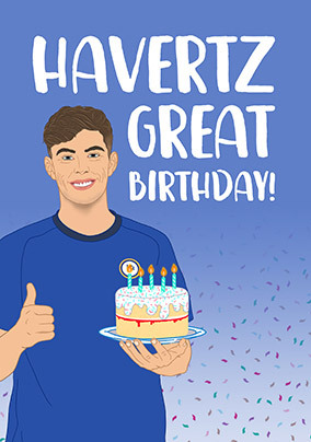 Footballer Great Birthday Card