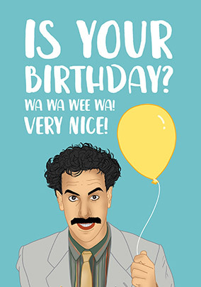 Wa Wa Wee Wa Birthday Card