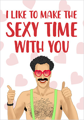 The Sexy Time Valentine's Day Card