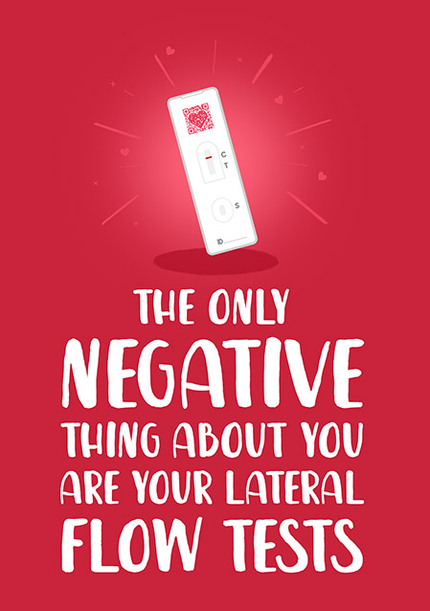 Only Negative Valentine's Day Card