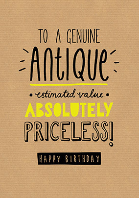 Genuine Antique Birthday Card