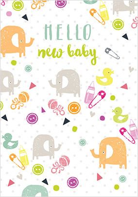 Hello New Baby Card