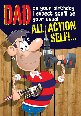 All Action Fathers Day Card