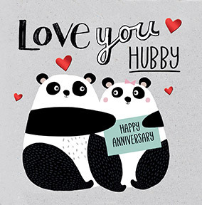 Love You Hubby Anniversary Card