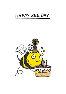 Happy Beeday Birthday Card