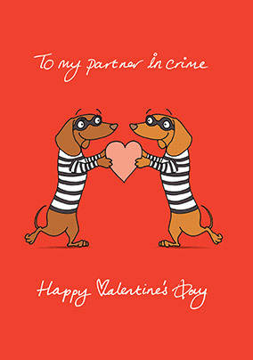 Partner In Crime Valentine Card