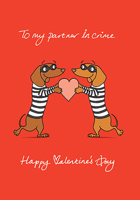 Partner In Crime Valentine Card