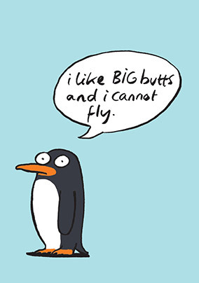 I Like Big Butts Valentine Card